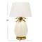 Hello Honey® 22" White & Gold Tropical Table Lamp with Pineapple Detail